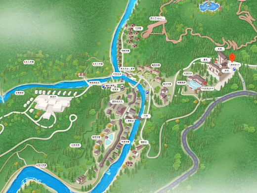 镶黄结合景区手绘地图智慧导览和720全景技术，可以让景区更加“动”起来，为游客提供更加身临其境的导览体验。